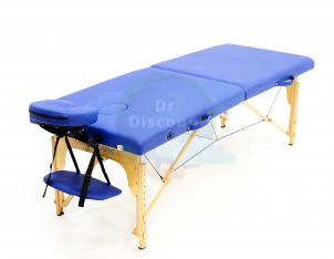 MET Comfort W2 Массажный стол складной, деревянный, синий